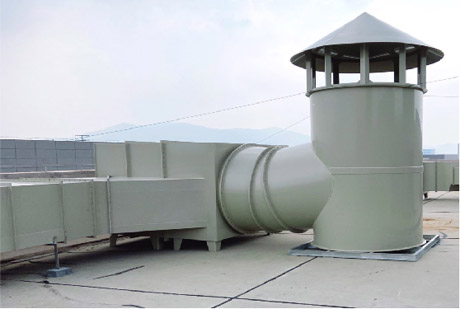 屋面废气处理管路